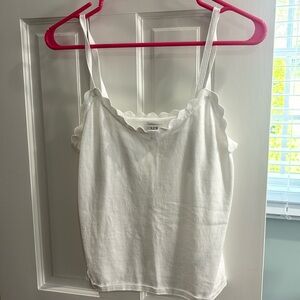 Two j crew scalloped tank